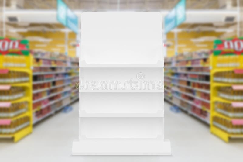 Superstore Product Display End 3D Illustration Stock Photo Image of