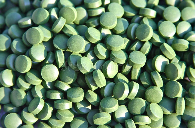 Suplementos a Spirulina fotos de stock Suplementos a Spirulina fotos de stock