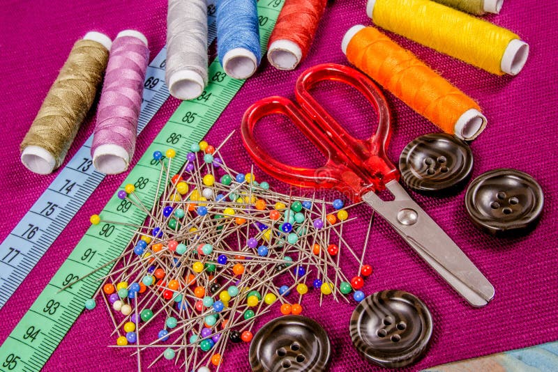 Supplies and Accessories for Sewing Scissors, Threads, Pins, Buttons