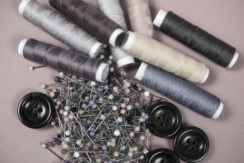 Supplies and Accessories for Sewing Threads, Pins, Buttons