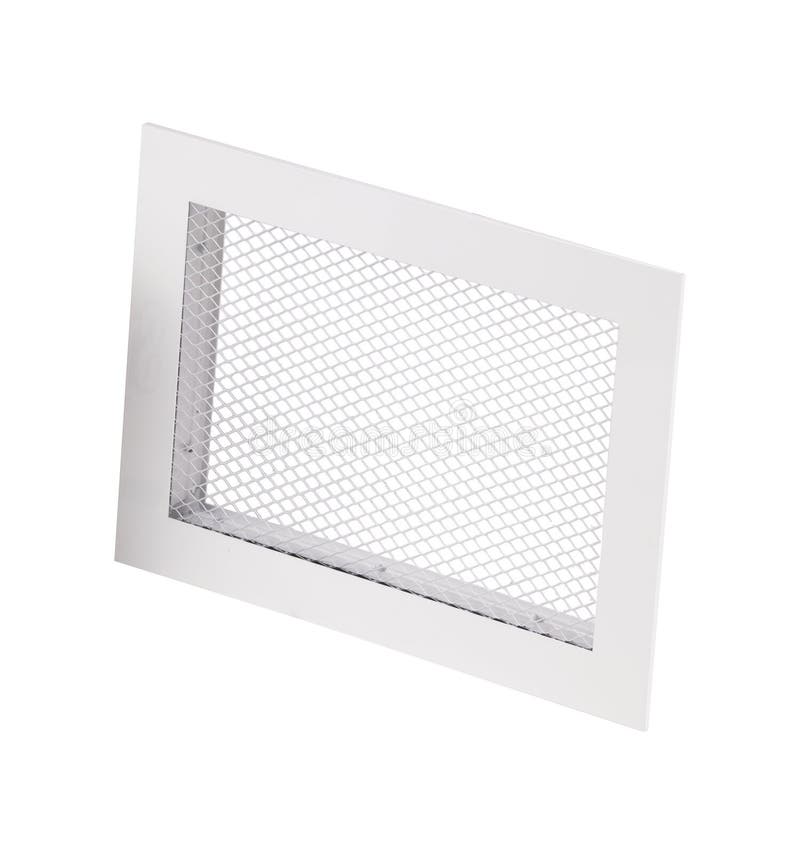 Supply and Exhaust Ventilation Grilles on White Background Stock Image