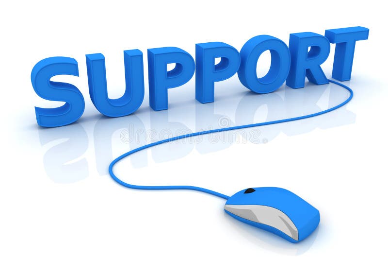 Support. And Computer Mouse. 3D render Support. And Computer Mouse. 3D render