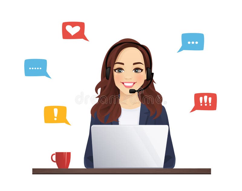 Support client illustration libre de droits