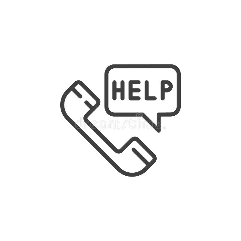Help Thin Line Icon, Lifebuoy Outline Vector Logo Illustration, Stock
