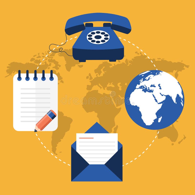 Support service concept. Flat design. Technical support assistance royalty free illustration