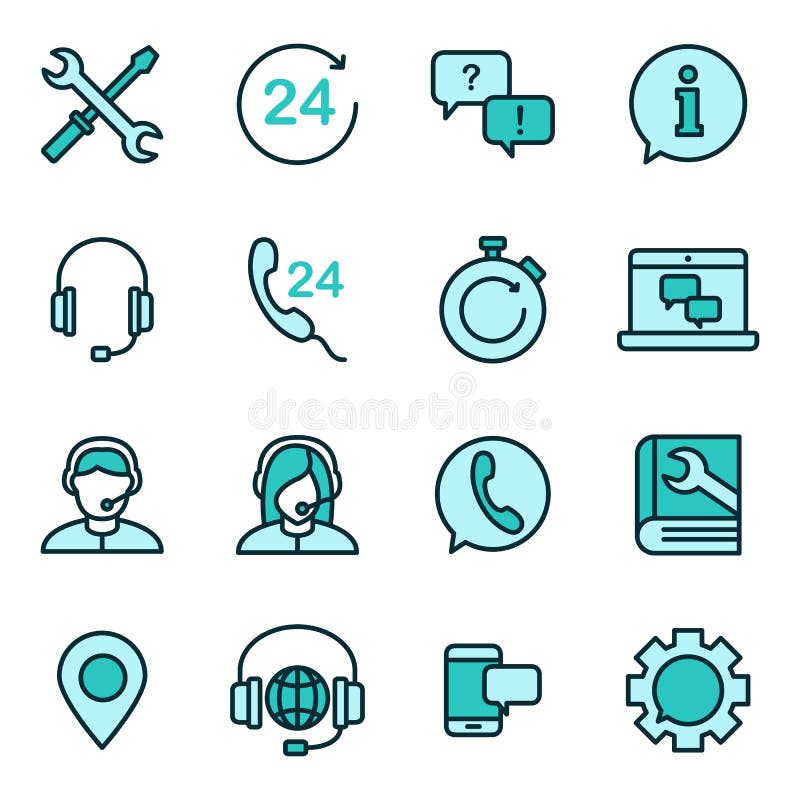 Support Service Vector Icon Stock Vector - Illustration of icon ...