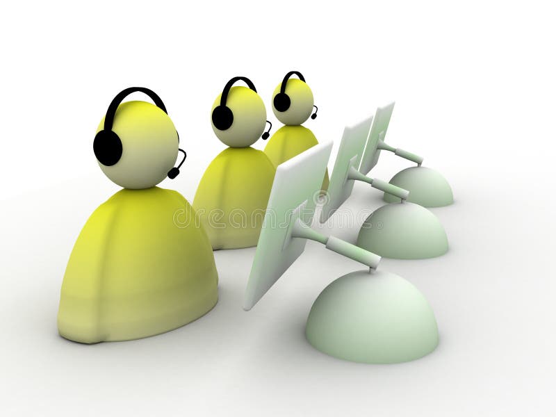 Support à la clientèle illustration de vecteur