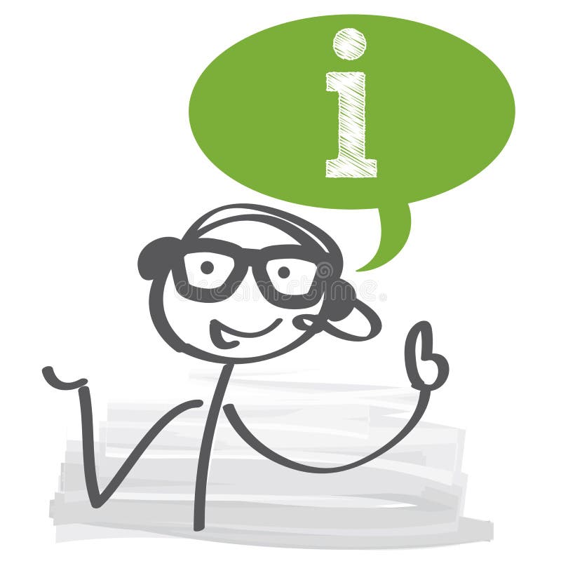 Support à la clientèle illustration stock