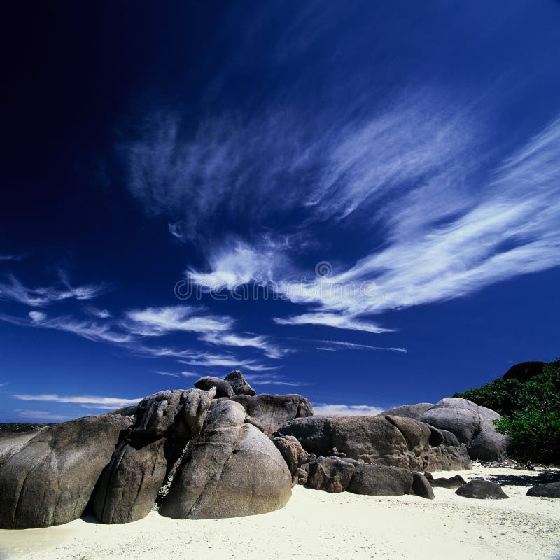 Supporter of the clouds. Sea Similan Phang Nga Tha