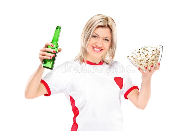 Supporter femelle images stock Supporter femelle images stock