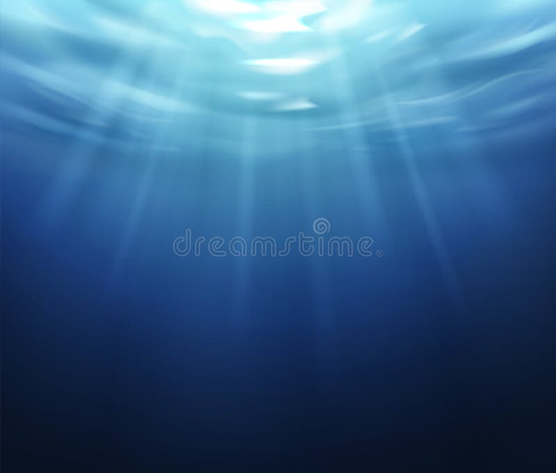Suprafață de apă. oceanul albastru sub pământ cu reflexie solară textură de tip aqua de vară, cu apă săracă de pe un stâlp royalty free illustration