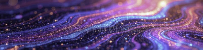 Suprafață de marmură lichidă strălucitoare cu textura lucioasă holografică în oglindă reflectorizantă stock illustration