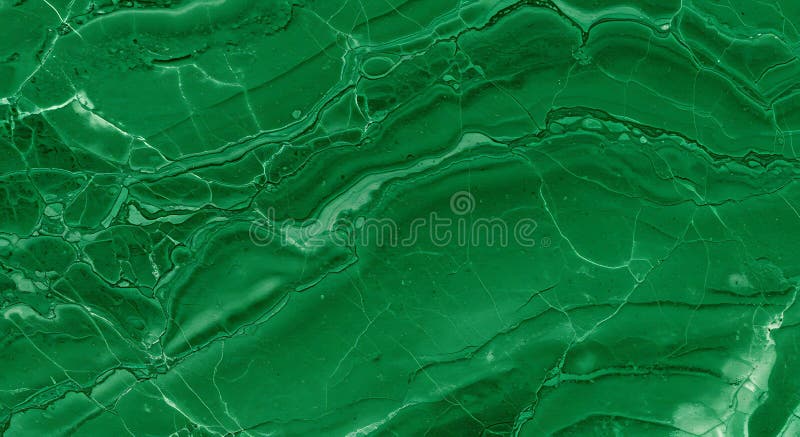 Suprafață de marmură verde intens cu modele complicate de vene albe și vârtej vector illustration