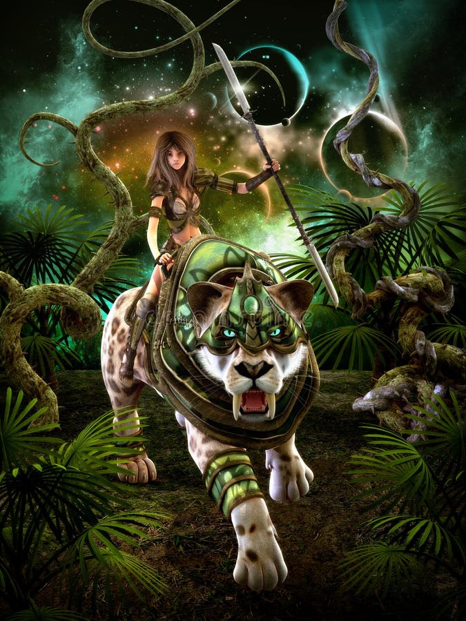 Sur la chasse, 3d CG. Sur la chasse, 3d CG.