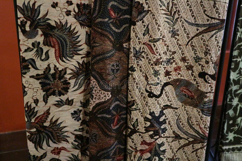 Surabaya, East Java, Indonesia. July 05 2019. Batik Indonesian: is a technique of wax-resist dyeing applied to whole cloth, or stock photo