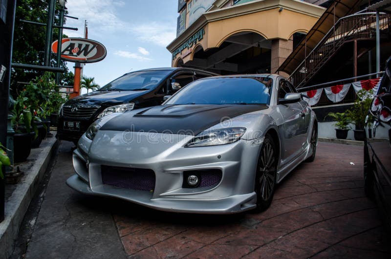 mazda rx8 custom blue