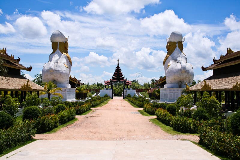 Surasi Camp Division filming the Legend of King Na royalty free stock photography