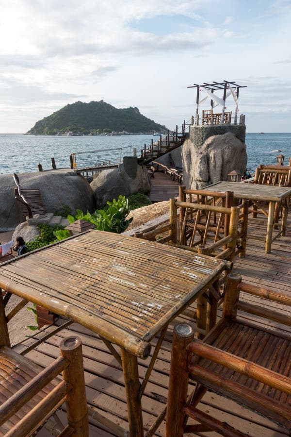 SURAT THANI, THAILAND - SEPTEMBER 28 : Sunset on the Beach at Ko