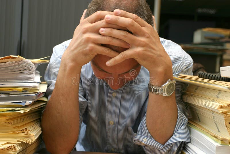 Surcharge pensante photo stock Surcharge pensante photo stock
