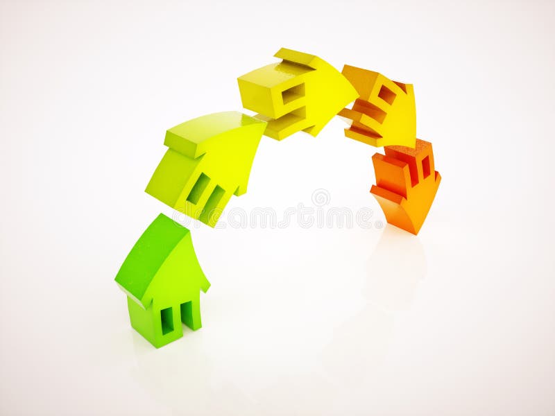 surchauffe du marché de l'immobilier illustration stock surchauffe du marché de l'immobilier illustration stock