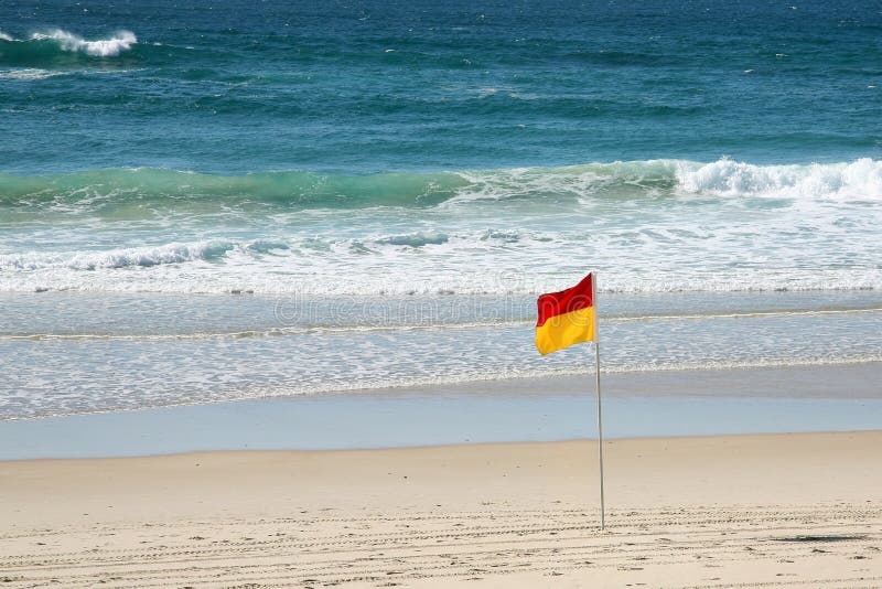 Surf flag stock image. Image of lifesaving, sand, surf 32967045