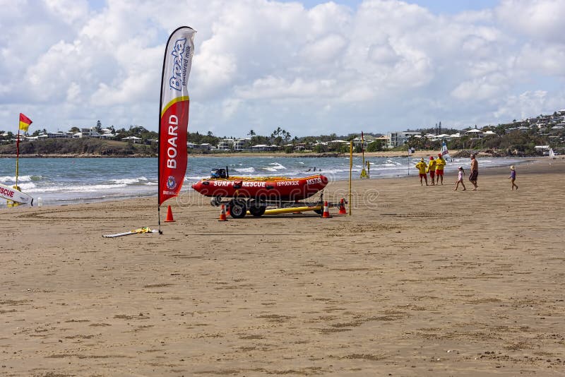 Surf lifesavers on patrol at Yeppoon beach