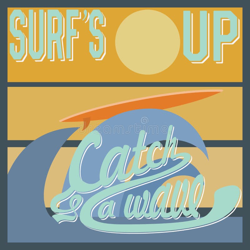 Set of California Surf Typography, T-shirt Graphics , Vector for Stock ...