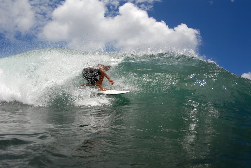 Surf tube ride