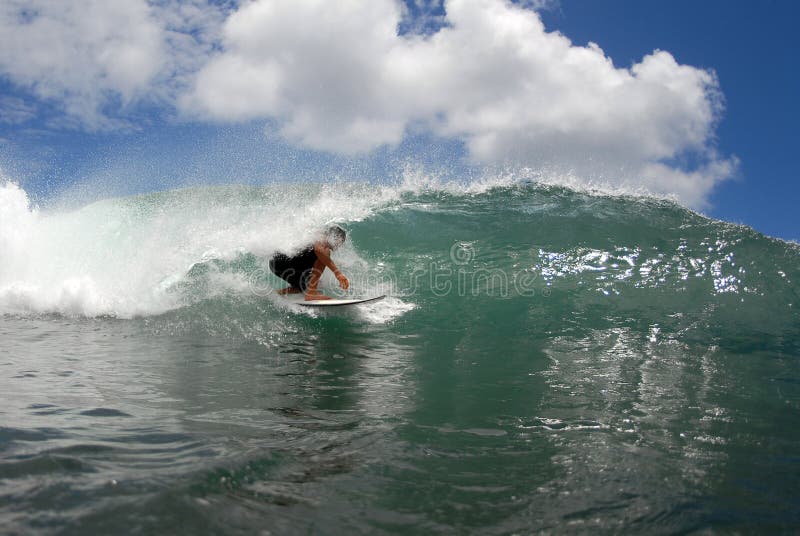 Surf tube ride