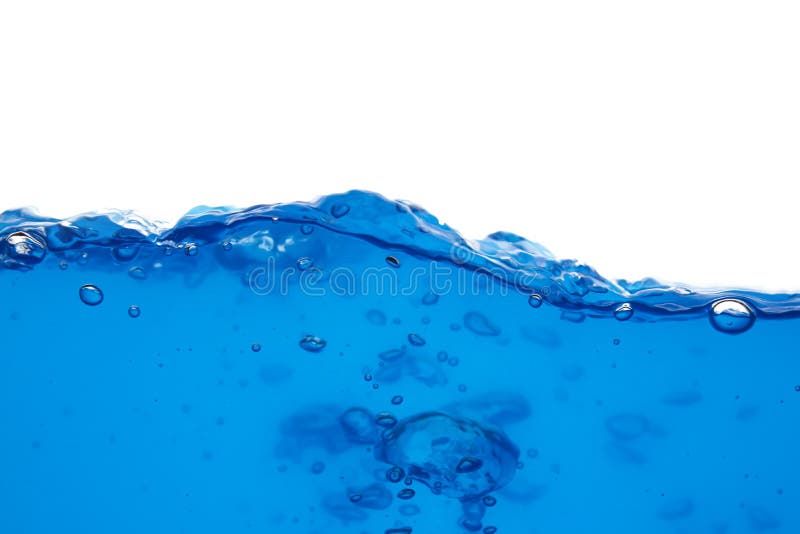 Splashed water surface stock image