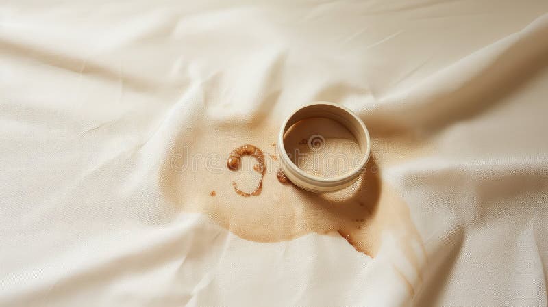Surface coffee stain ring royalty free illustration