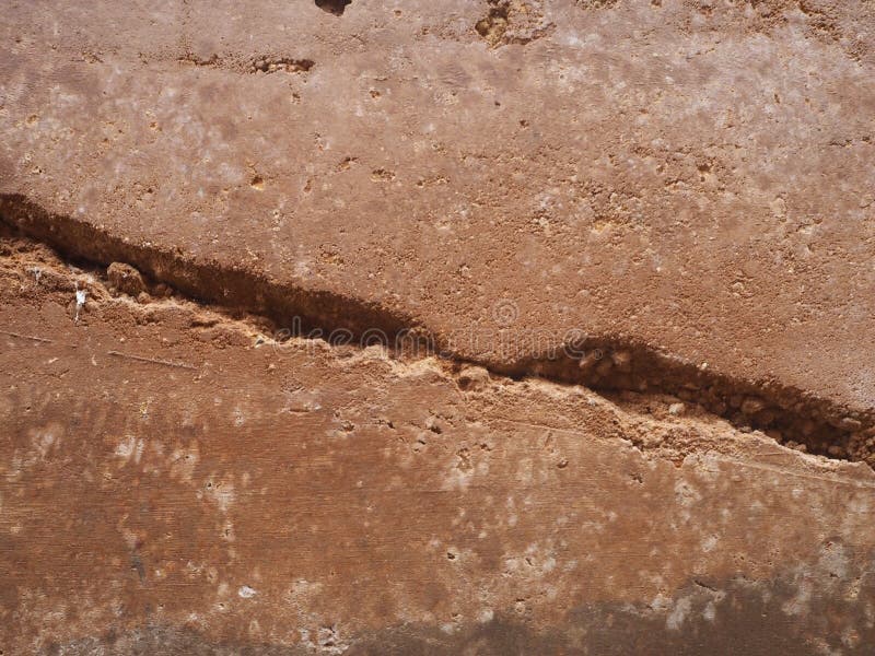Surface cracks stock photo