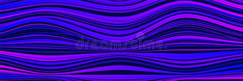 Surface with distorted lines. Wavy pattern vector illustration