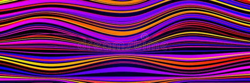 Surface with distorted lines. Wavy pattern stock illustration