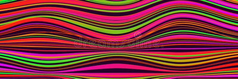 Surface with distorted lines. Wavy pattern stock illustration