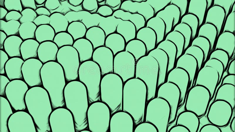 Surface with numerous repeating cylinders. Design. Isometric background with dynamic effect. royalty free stock image