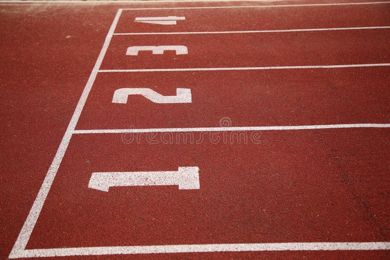 Surface of running track