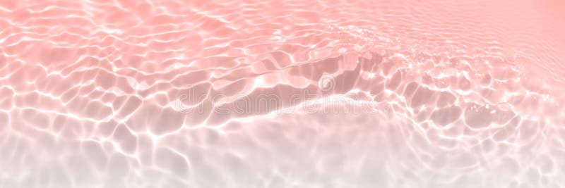 Surface of Toned in Pastel Pink Gradient Swimming Pool Water with Light ...
