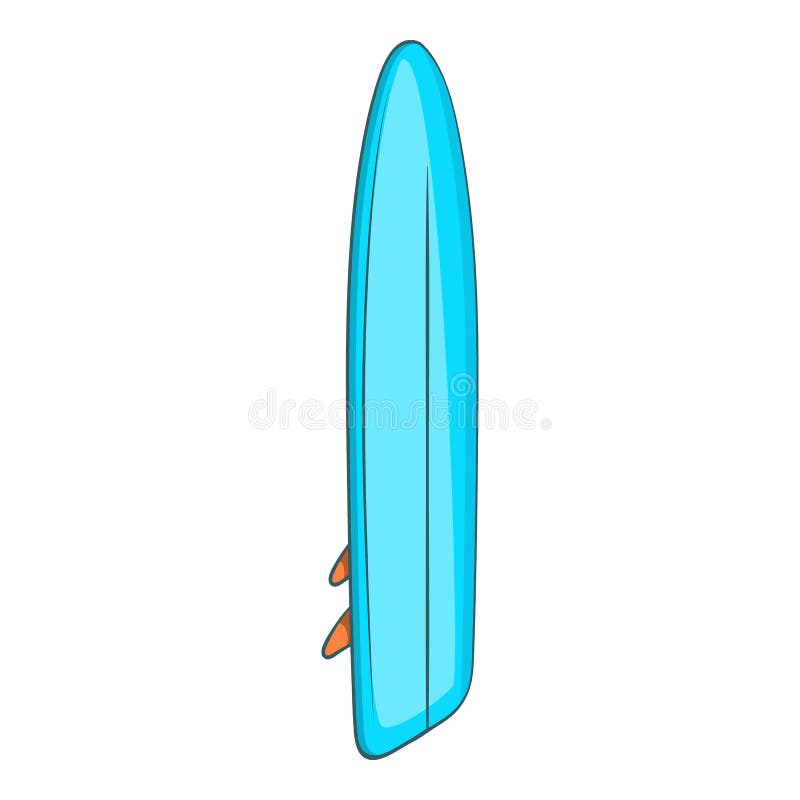 Surfboard Icon, Cartoon Style Stock Vector Illustration of scribble