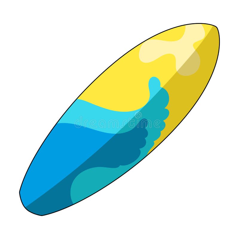 Surfboard. for Surfing the  Rest Single Icon in Cartoon Style  Vector Symbol Stock Illustration. Stock Vector - Illustration of vintage,  logo: 90377800