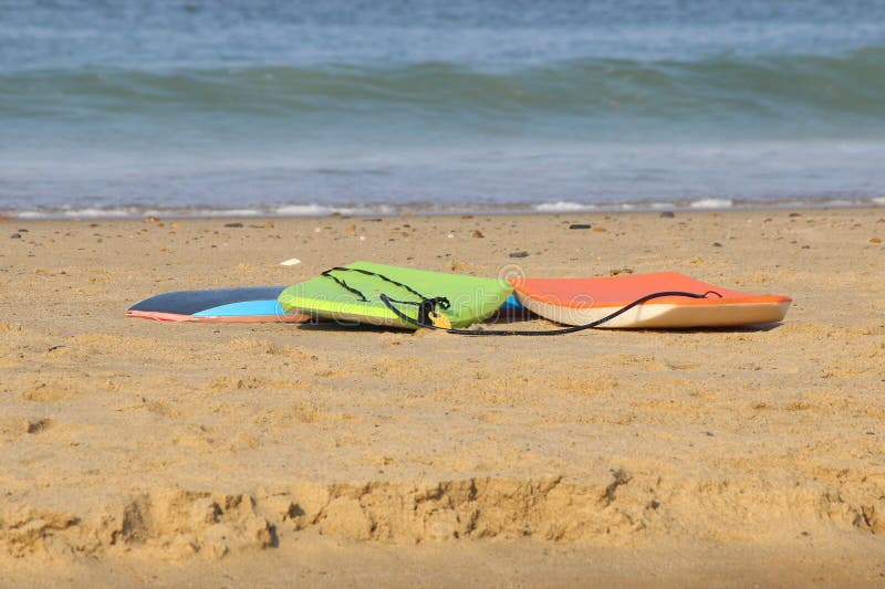 Surfboards on the Sand stock photo. Image of seashore 75590108