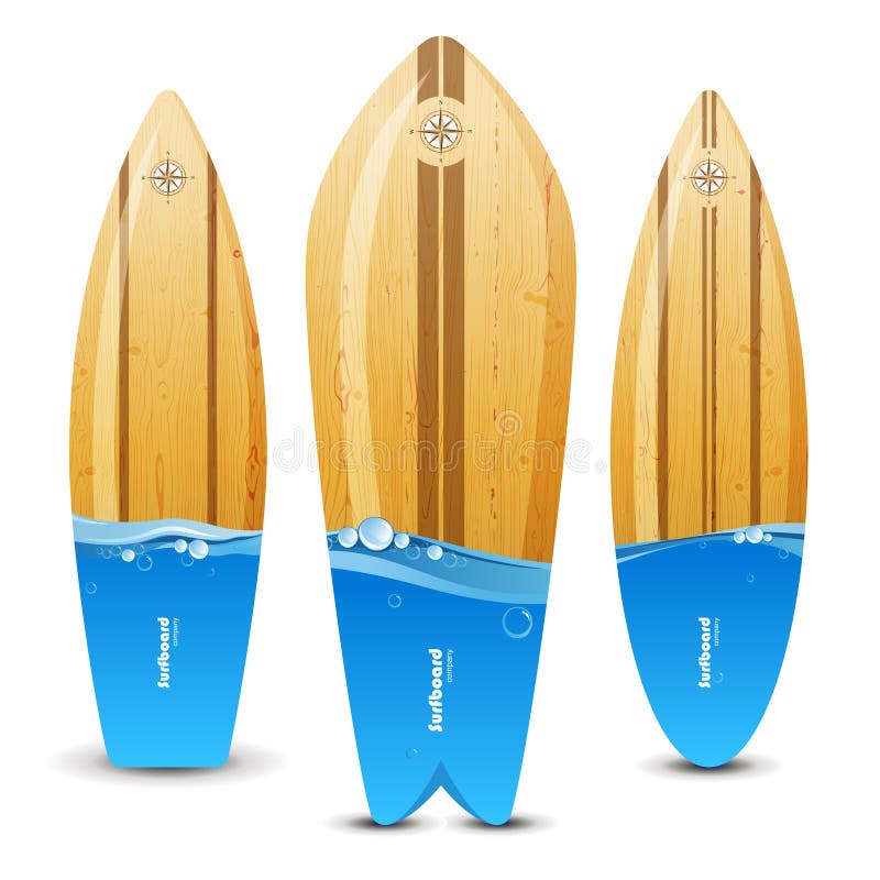 Wooden Surfboards For Decoration