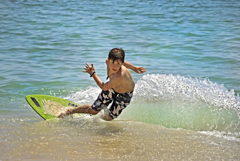 Teen board. Surfing stock photo.