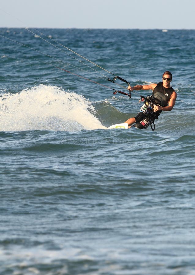 Surfer Kite Surf Cullera Valencia Province Spain Stock Photo Image of