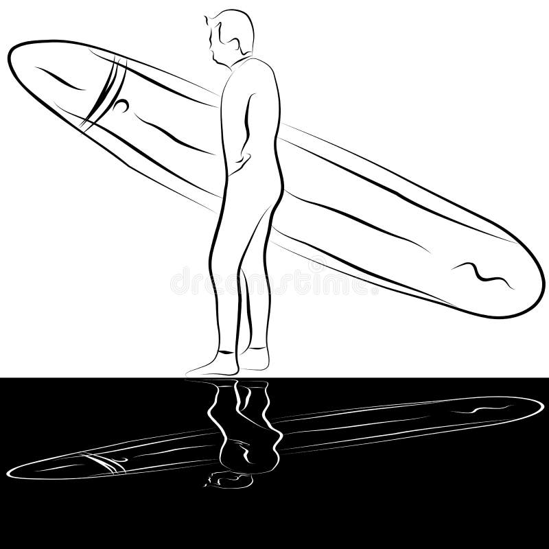 Surfer Line Drawing Stock Illustrations 663 Surfer Line Drawing Stock Illustrations Vectors Clipart Dreamstime