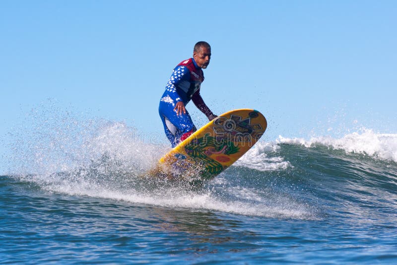 Surfer Marciano Cruz Surfing in California royalty free stock photos Surfer Marciano Cruz Surfing in California royalty free stock photos
