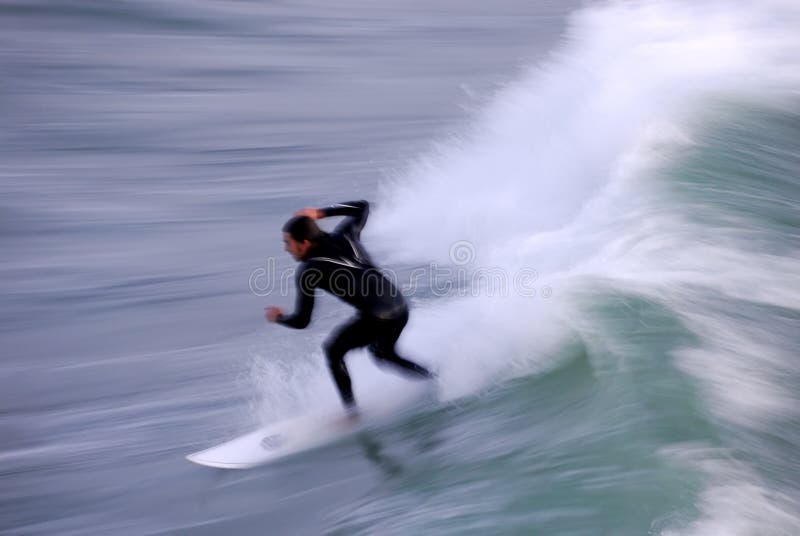 Surfer in Motion stock photos