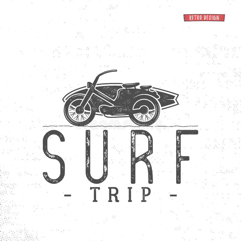 Surfez l'été de vecteur de concept de voyage surfant le rétro insigne Emblème de surfer de plage, de moto bannière dehors Icône d illustration de vecteur Surfez l'été de vecteur de concept de voyage surfant le rétro insigne Emblème de surfer de plage, de moto bannière dehors Icône d illustration de vecteur