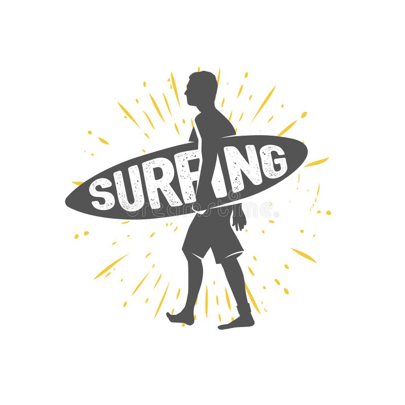 Surfing Logo. Ride the Wave. Surf Rider Stock Vector - Illustration of ...