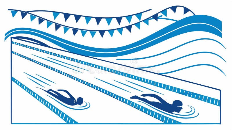 Surfing wave con estilo de vida de playa de coche y diseño deportivo vectorial Generación de IA stock de ilustración